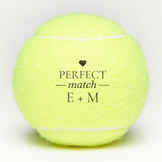 Perfect passende bridale weddenschappen tennisballen (Voorkant)