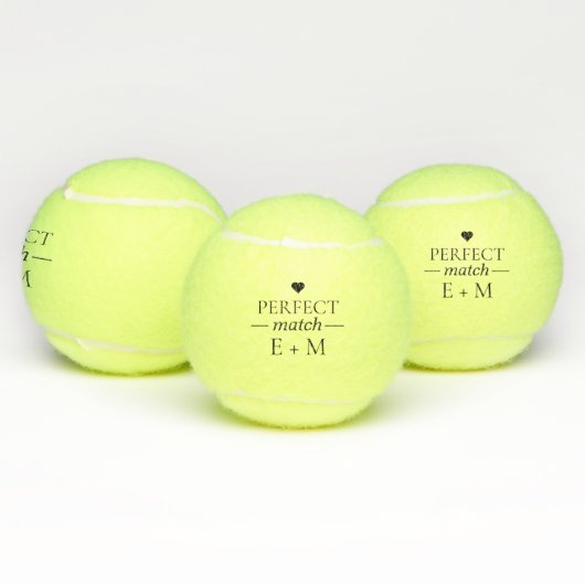 Perfect passende bridale weddenschappen tennisballen (Multi)