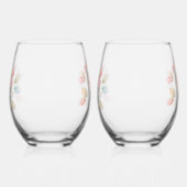 Perfect Pastel Florals Wijnglas Zonder Voet (Links)