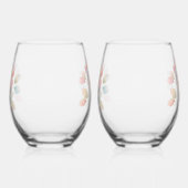 Perfect Pastel Florals Wijnglas Zonder Voet (Rechts)