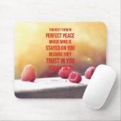 Perfect Peace Isaiah 26:3 Muismat (Met muis)