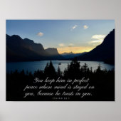 Perfect Peace Isaiah 26:3 Poster (Voorkant)