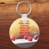 Perfect Peace Isaiah 26:3 Sleutelhanger (Voorkant)