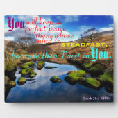 Perfect Peace Plaque. Fotoplaat (Voorkant)