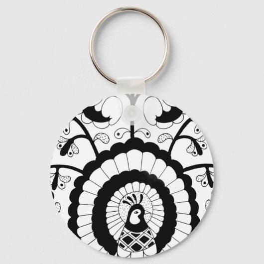 Perfect Peacock Sleutelhanger (Voorkant)