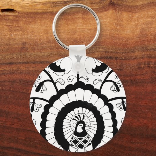 Perfect Peacock Sleutelhanger (Voorkant)