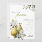 Perfect Pear Bloemen Bruids Douche Uitnodiging