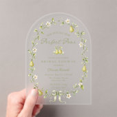 Perfect Pear Bruiloftsfeest Acryl Uitnodiging (Insitu (Draagbaar))