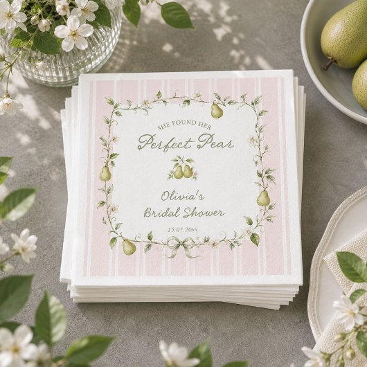 Perfect Pear Bruiloftsfeest Servetten