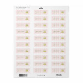 Perfect Pear Bruiloftsuitnodiging Adreslabel Etiket (Full Sheet)