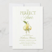 Perfect Pear Bruiloftsuitnodiging Kaart (Voorkant)