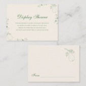 Perfect Pear Display Shower Vrijgezellenfeest Informatiekaartje (Voorkant / Achterkant)