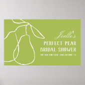 Perfect Pear Elegant Vrijgezellenfeest Banner Poster (Voorkant)