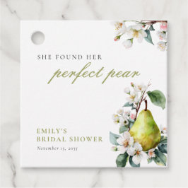 Perfect Pear Floral Vrijgezellenfeest Bedankjes Labels