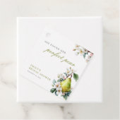 Perfect Pear Floral Vrijgezellenfeest Bedankjes Labels (In situ)
