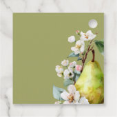 Perfect Pear Floral Vrijgezellenfeest Bedankjes Labels (Achterkant)