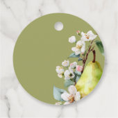 Perfect Pear Floral Vrijgezellenfeest Bedankjes Labels (Achterkant)