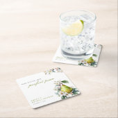 Perfect Pear Floral Vrijgezellenfeest Kartonnen Onderzetters (Insitu)