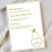 "Perfect Pear" grillig handgetekende Vrijgezellenf Kaart