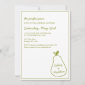 "Perfect Pear" grillig handgetekende Vrijgezellenf Kaart (Voorkant)