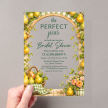 Perfect Pear Groen Gingham Bruiloftsborrel 