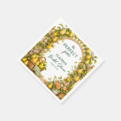 Perfect Pear Groen Gingham Bruiloftsfeest Servet (Hoek)