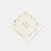 Perfect Pear Hand Drawn Green Vrijgezellenfeest Servet (Hoek)