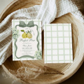 Perfect Pear Pair Sage Green Bridal Shower Kaart