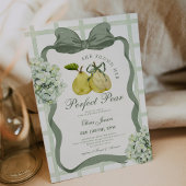 Perfect Pear Pair Sage Green Bridal Shower Kaart