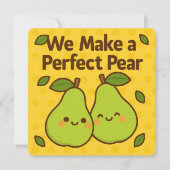 Perfect Pear Pun Wenskaart Feestdagenkaart (Voorkant)