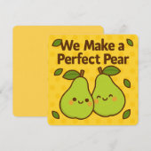 Perfect Pear Pun Wenskaart Feestdagenkaart (Voorkant / Achterkant)