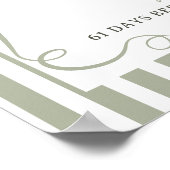 Perfect Pear Retro Oud Geld Vrijgezellenfeest Welk Poster (Hoek)