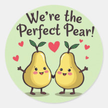 Perfect Pear: Schattige Sticker op Dag van de Vale