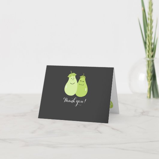 Perfect Pear Trouwkoppel Dankkaart Bedankkaart (Voorkant)