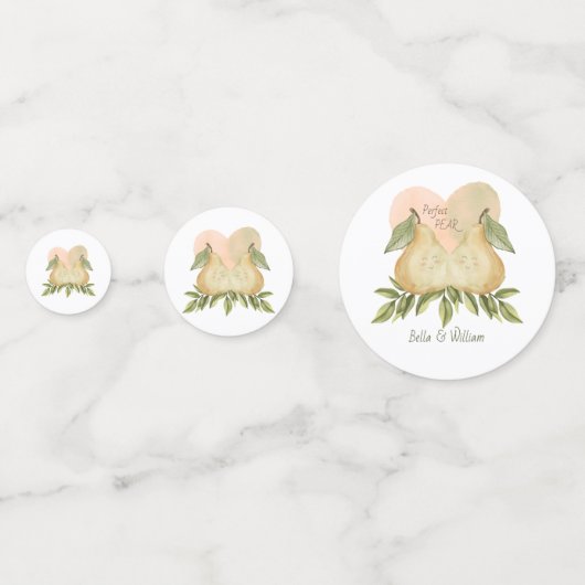 Perfect Pear Twin Baby Table Confetti (Voorkanten)