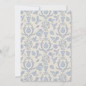 Perfect Pear Vrijgezellenfeest | Blauwe bedankkaar Bedankkaart (Achterkant)