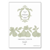 Perfect Pear Vrijgezellenfeest Escort Kaart Sjablo (Voorkant)