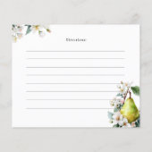 Perfect Pear Vrijgezellenfeest Recept Kaart (Achterkant)