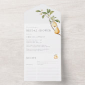 Perfect Pear Vrijgezellenfeest Recept Kaart Scheur (Binnen)