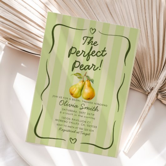 Perfect Pear Vrijgezellenfeest Retro Kaart
