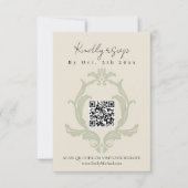 Perfect Pear Vrijgezellenfeest | Sage Green RSVP-k RSVP Kaartje (Voorkant)