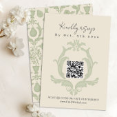 Perfect Pear Vrijgezellenfeest | Sage Green RSVP-k RSVP Kaartje