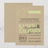 Perfect Pear Wedding Invitation Kaart (Voorkant / Achterkant)