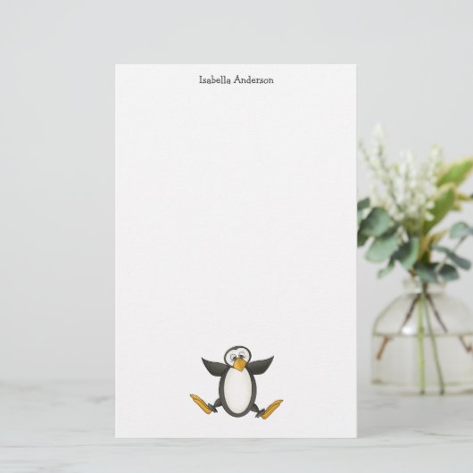 Perfect Penguin ・ Jumping Briefpapier (Staand voorkant)