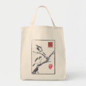 "Perfect Perch" SumiSack Tote Bag (Voorkant)