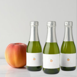 Perfect Perzik Bruidsdouche Sparkling Wijnetiket