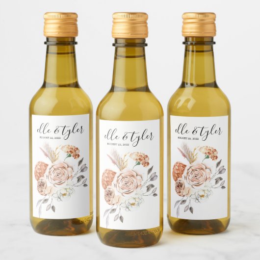 Perfect perzikwiglabel wijn etiket (Flessen)