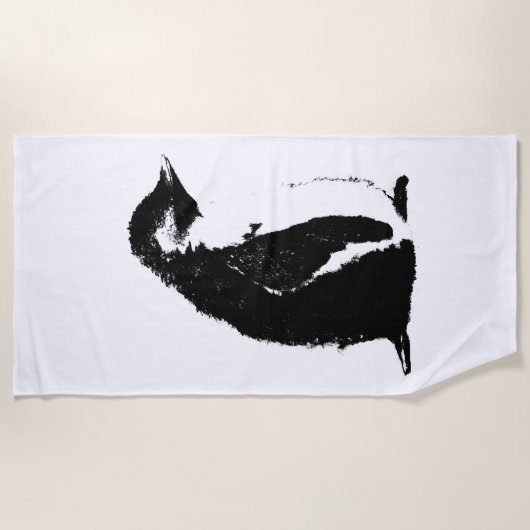 Perfect pinguïn Beach Towel Strandlaken (Voorkant)