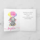 Perfect Pink Girl Verjaardag Kaart (Binnen)