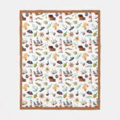 Perfect Pirate Pattern Fleece Blanket Deken (Voorkant)